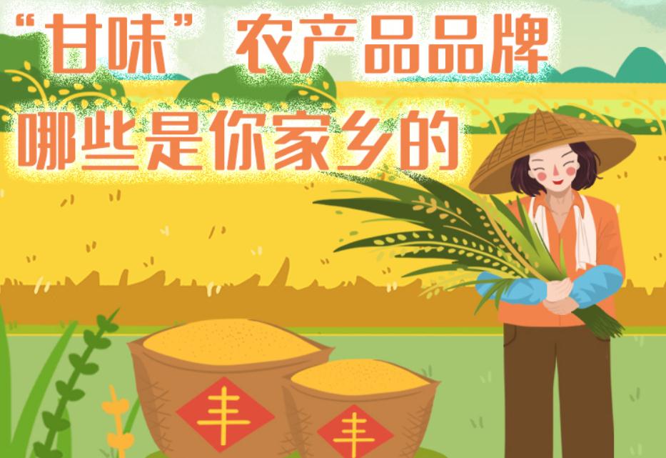 一圖帶你了解“甘味”農產品品牌 ，哪些是你家鄉(xiāng)的？