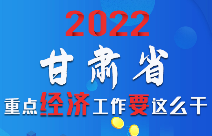 【甘快看·圖解】速覽！2022甘肅省重點(diǎn)經(jīng)濟(jì)工作要這么干！