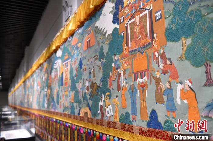 8月20日，“塔影河聲吉祥千年——涼州會盟暨蘭州與武威文物聯(lián)展”在蘭州市博物館開展。戴文昌 攝