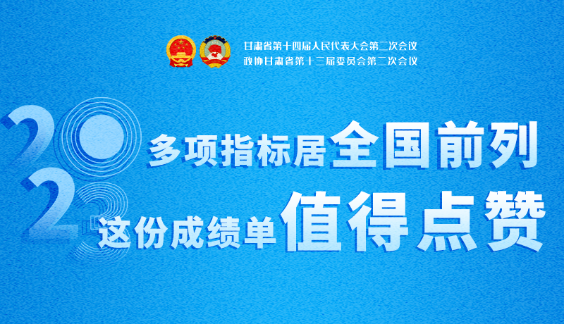 【聚焦2024甘肅兩會】3D海報|多項指標(biāo)居全國前列！甘肅這份成績單值得點贊