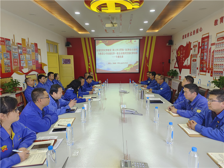 酒鋼集團(tuán)公司紀(jì)委主要負(fù)責(zé)同志到聯(lián)系的基層黨支部講授黨紀(jì)學(xué)習(xí)教育專(zhuān)題黨課.jpg