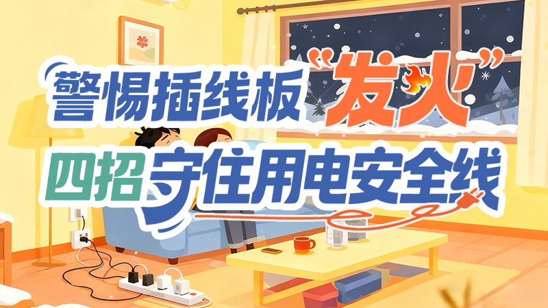 長(zhǎng)圖|警惕插線板“發(fā)火”！四招守住用電安全線